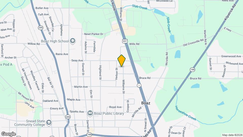 804 Williams St Map and Location Details