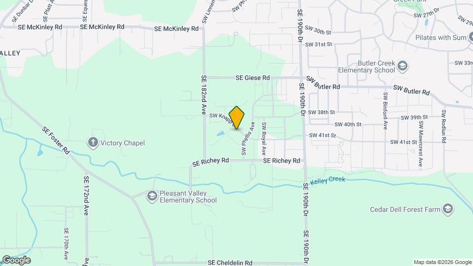 3974 SW Knapp Dr Map and Location Details