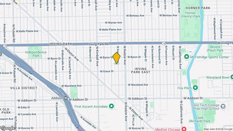 3824 N Sawyer Ave, Unit 1 Mapa y Detalles de la Ubicación