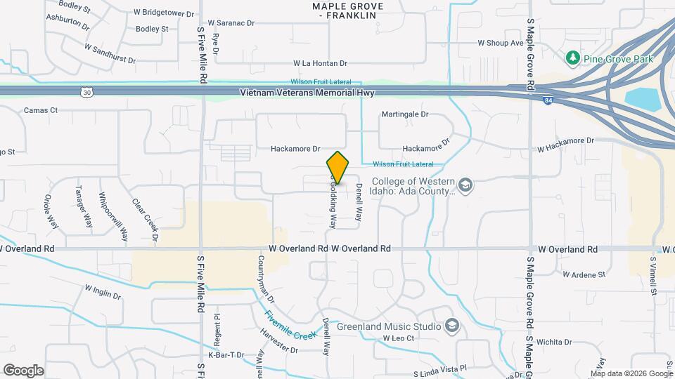 1322 S Goldking Way Map and Location Details