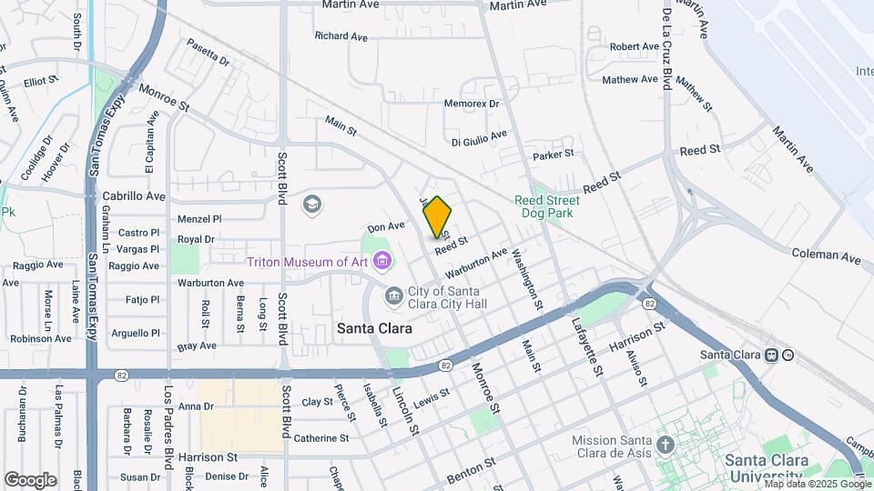 1245 Reed St Map and Location Details