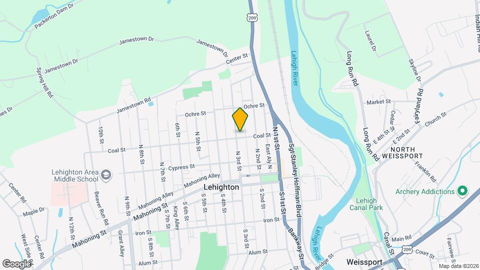 231 Coal St Mapa y Detalles de la Ubicación