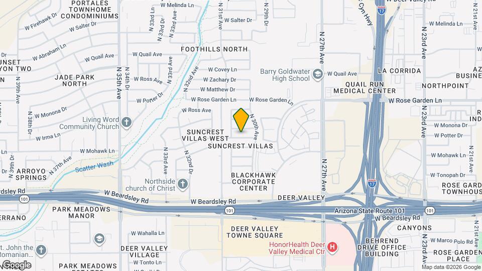 3030 W Irma Ln Map and Location Details