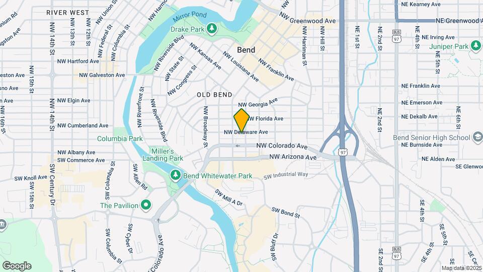 605 NW Delaware Ave Map and Location Details
