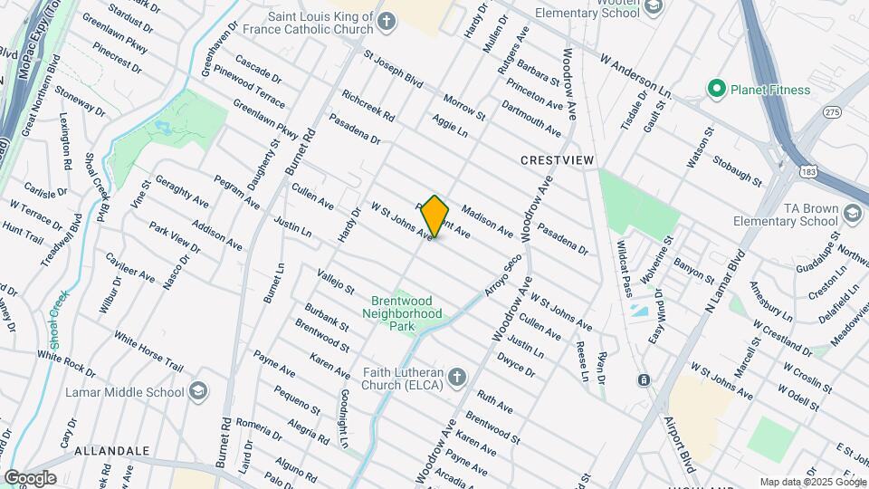 1715 W St Johns Ave Map and Location Details