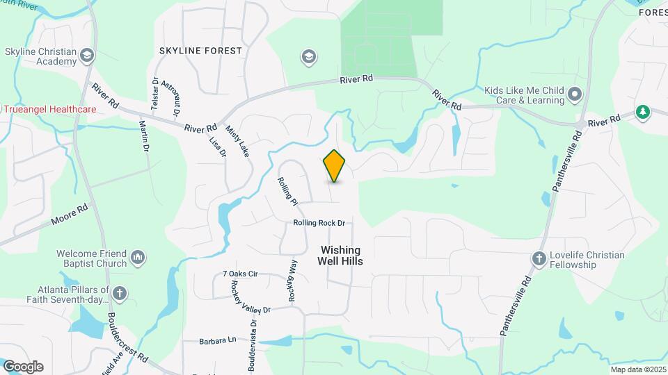 3810 Rock Hollow Ct Map and Location Details