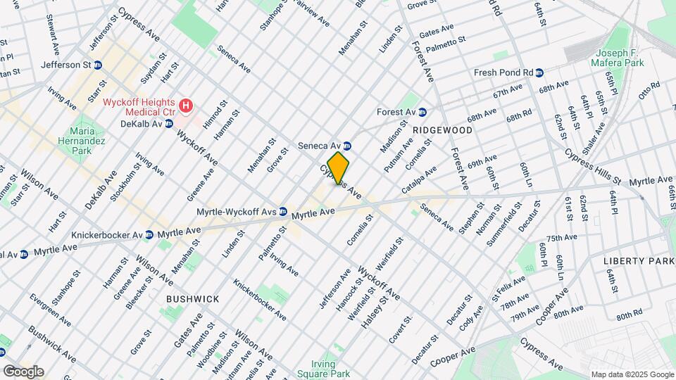 1676 Woodbine St Map and Location Details