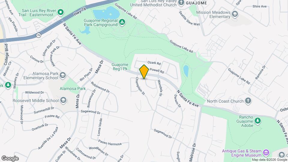 1415 Henshaw Rd Map and Location Details