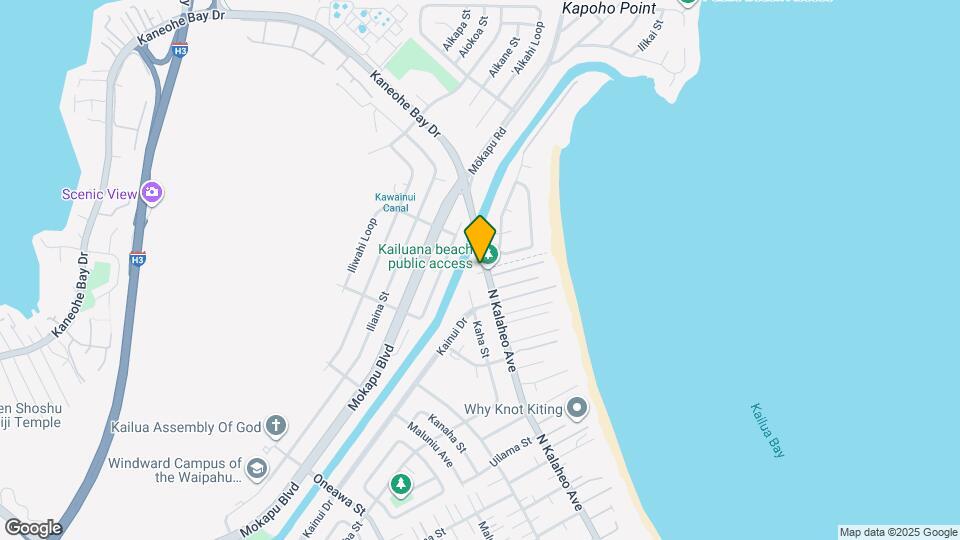 845 N Kalaheo Ave Map and Location Details