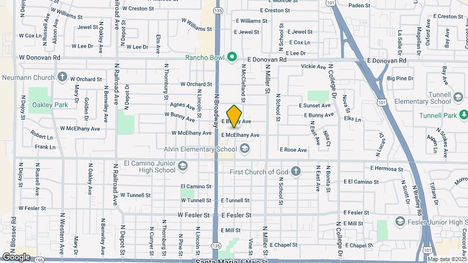 137 E McElhaney Ave Map and Location Details
