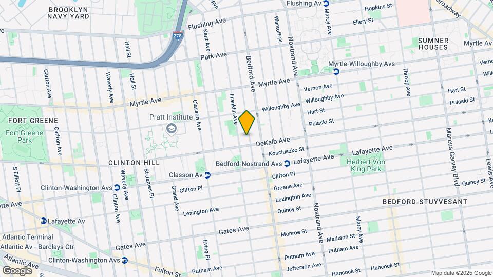 232 Skillman St Map and Location Details