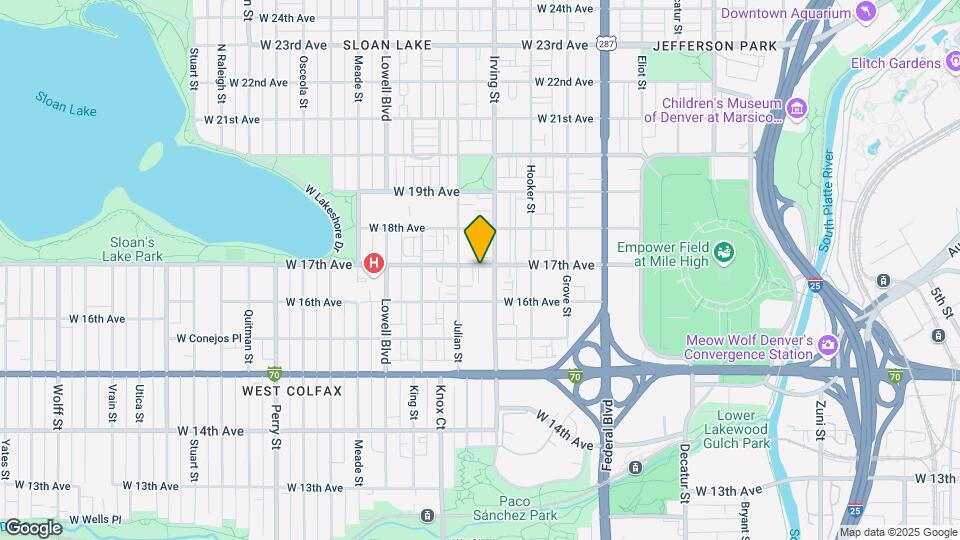 3312 W 17th Ave Map and Location Details