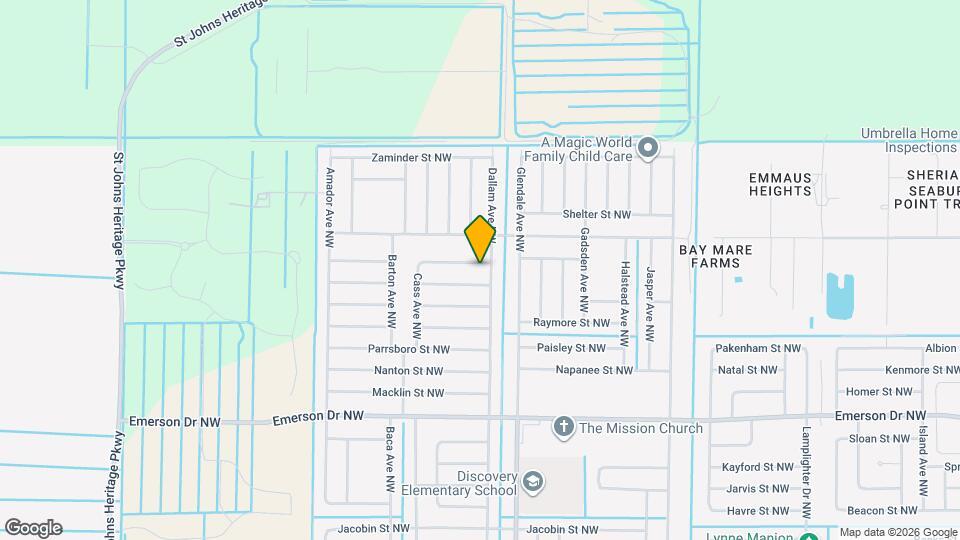 1712 Valcourt St NW Mapa y Detalles de la Ubicación