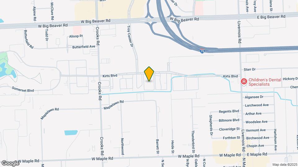 935 Kirts Blvd, Unit NA Map and Location Details