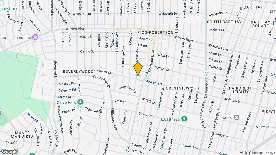 1654 Livonia Ave Map and Location Details