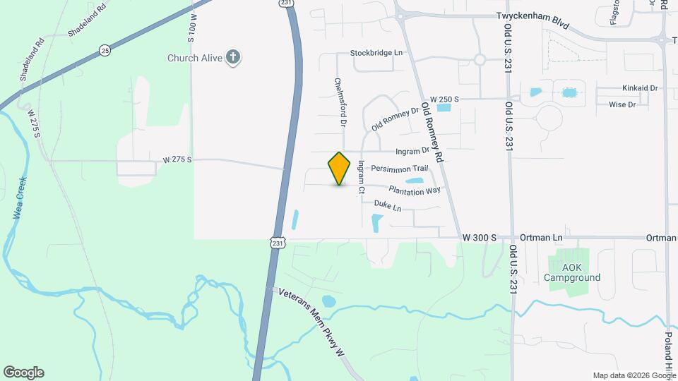 501 Plantation Way Map and Location Details