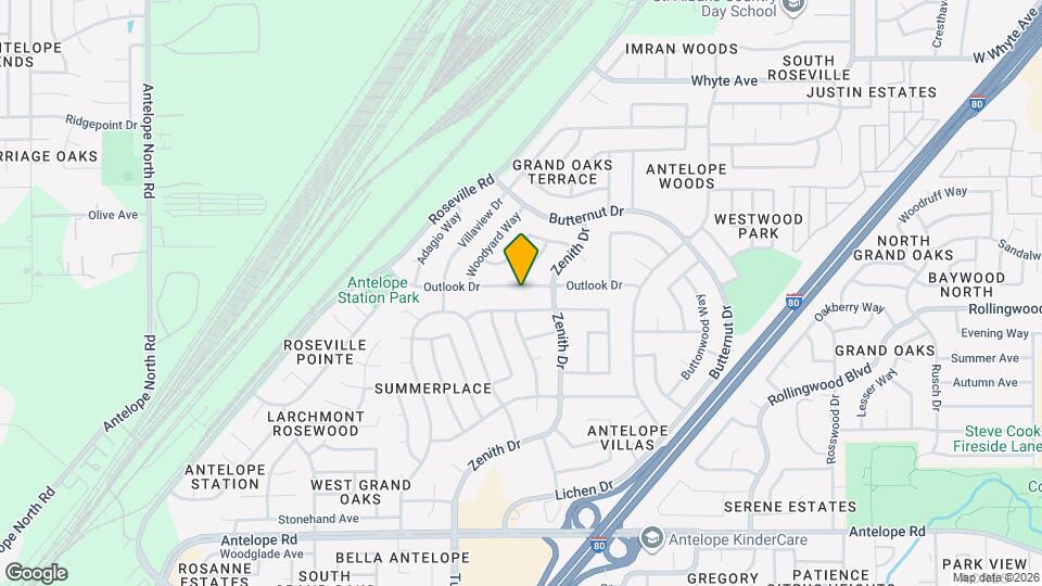 6554 Outlook Dr Map and Location Details