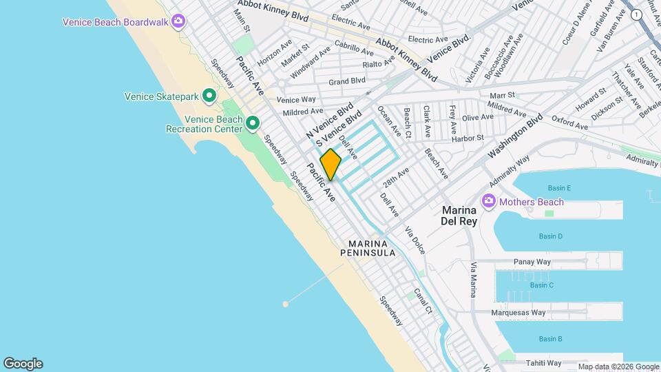 2504 Pacific Ave Map and Location Details