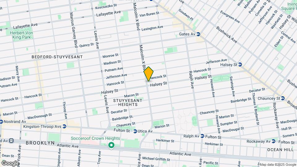 245 Malcolm X Blvd-Unit -2A Map and Location Details
