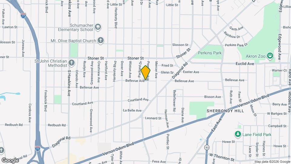 990 Bellevue Ave, Unit 992 Map and Location Details