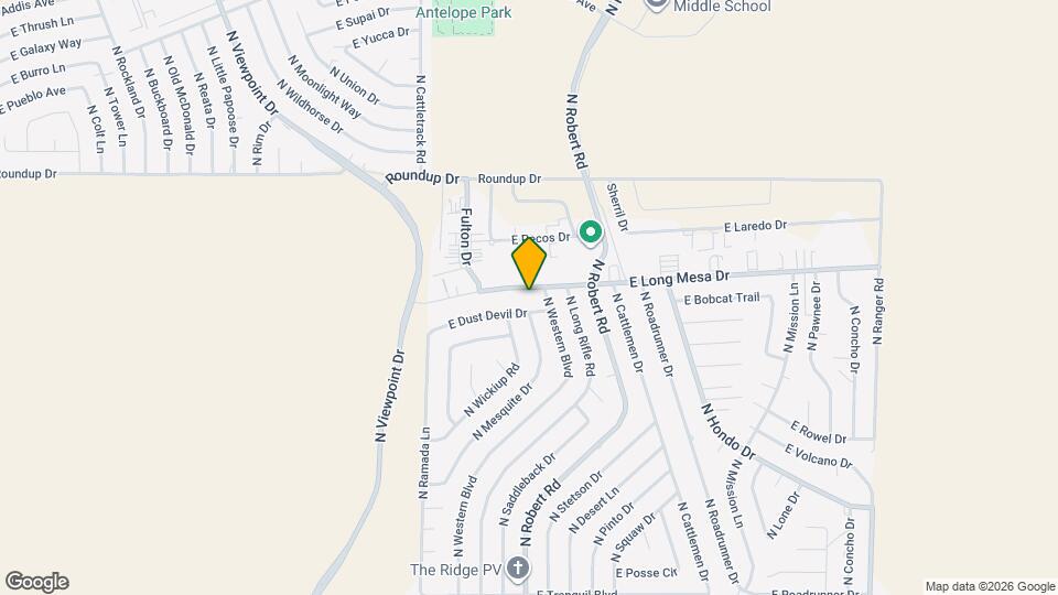 8203 E Long Mesa Dr Map and Location Details