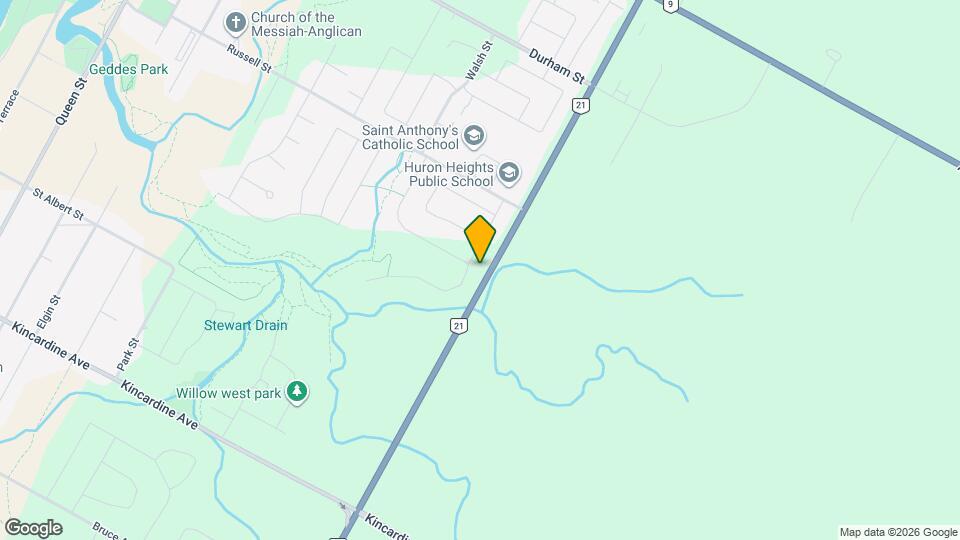 638 Hunter St Map and Location Details