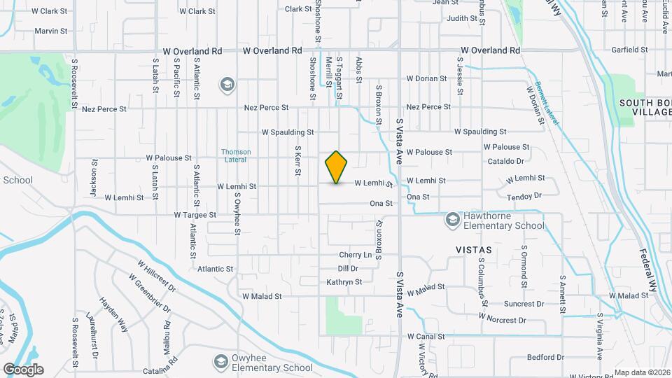 2923 W Lemhi St Map and Location Details