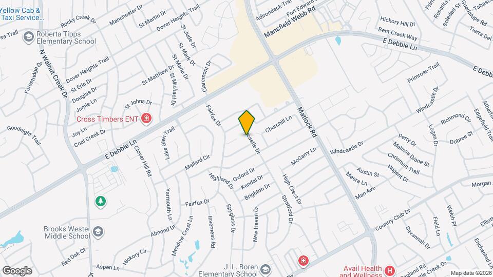 1711 Newcastle Dr Map and Location Details