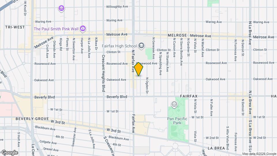 401 N Orange Grove Ave, Unit 8 Map and Location Details