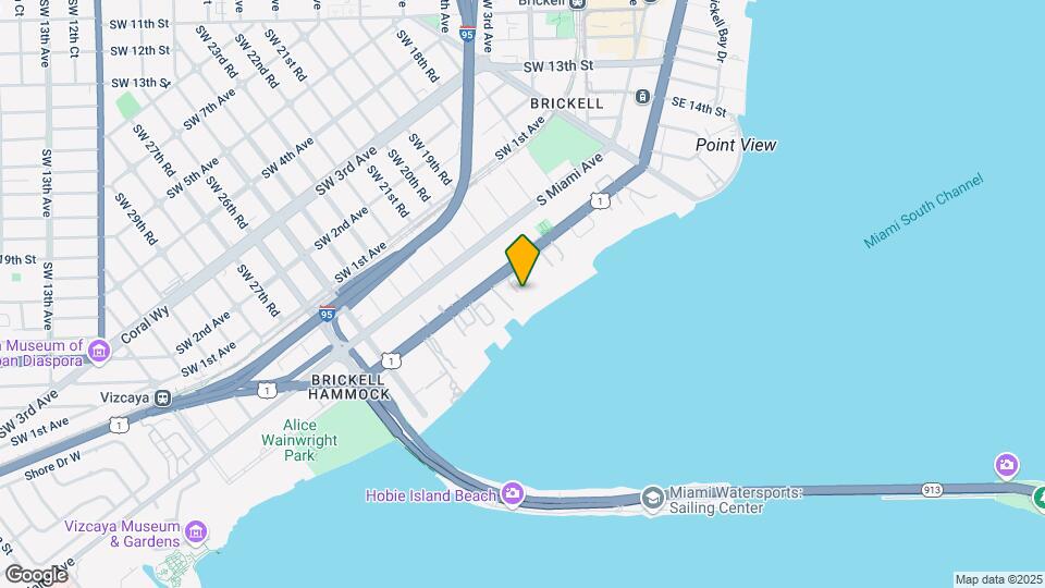 1925 Brickell Ave, Unit 706 Map and Location Details