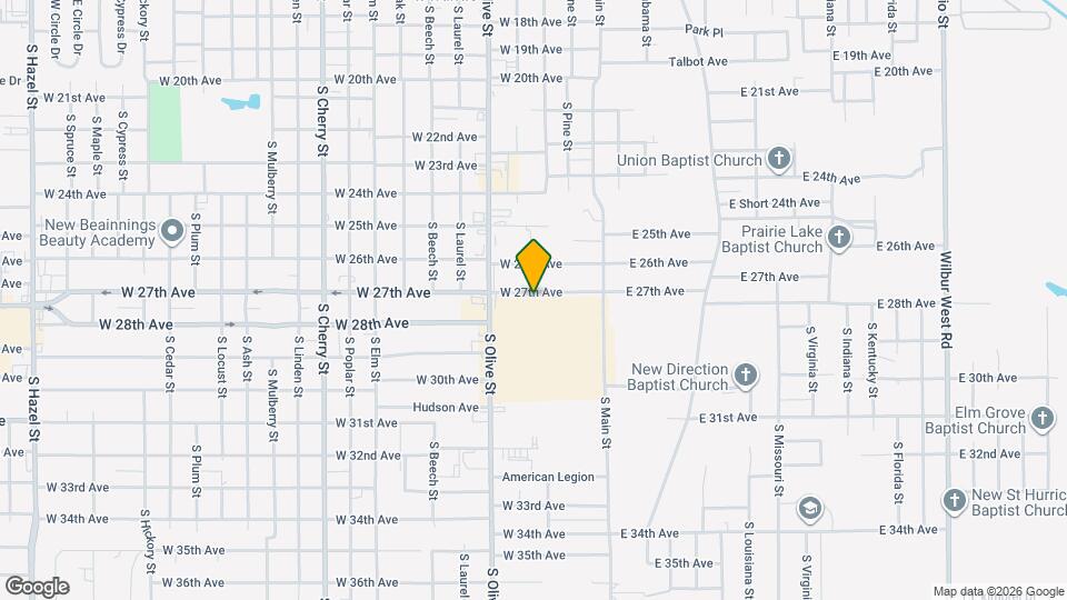 304 W 27th Ave Map and Location Details