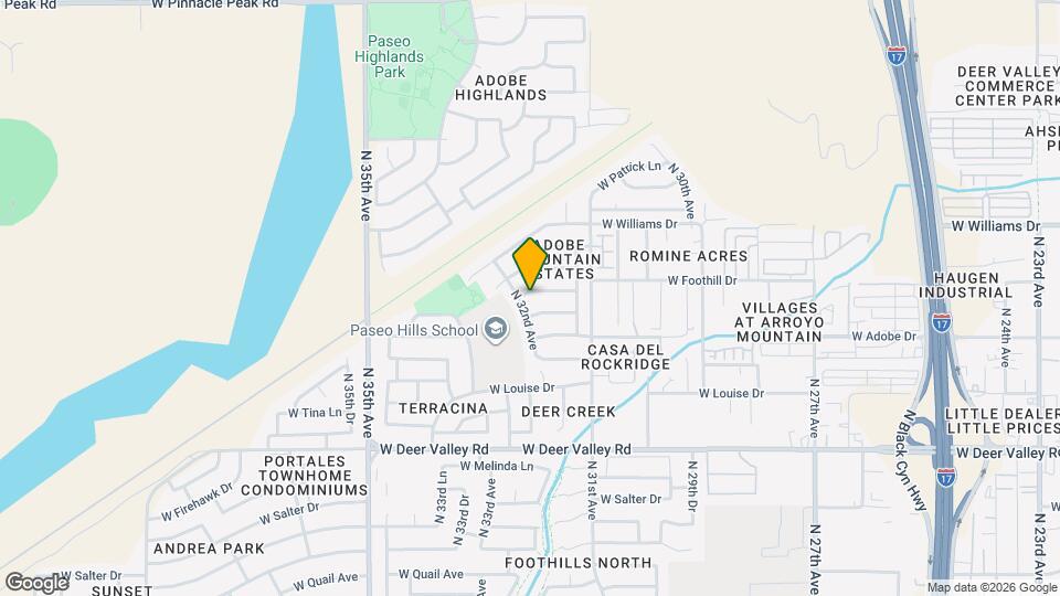 3167 W Foothill Dr Mapa y Detalles de la Ubicación