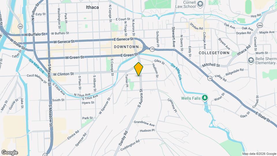 410 S Aurora St Map and Location Details