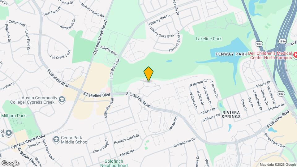 2000 S Lakeline Blvd, Unit 1637 Map and Location Details