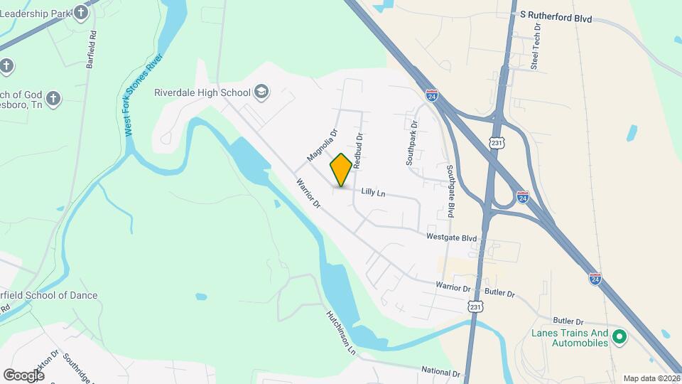 615 Lilly Ln Map and Location Details