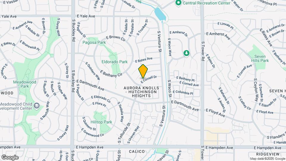 17707 E Cornell Dr Map and Location Details