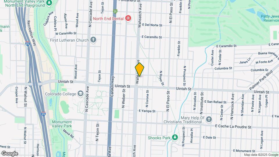 1223 N Wahsatch Ave Mapa y Detalles de la Ubicación