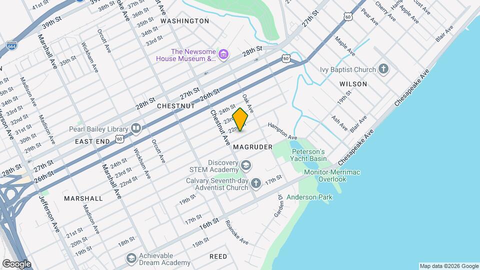 1225 Hampton Ave Map and Location Details