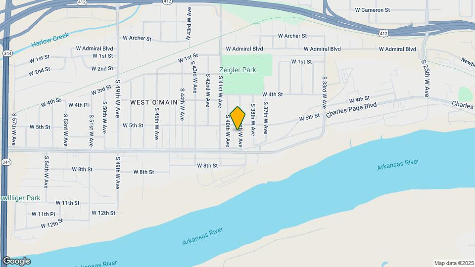 522 S 39th W Ave Map and Location Details