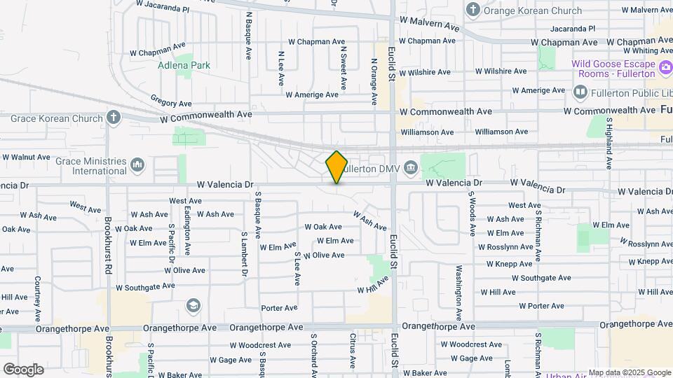 1188 W Valencia Dr Mapa y Detalles de la Ubicación