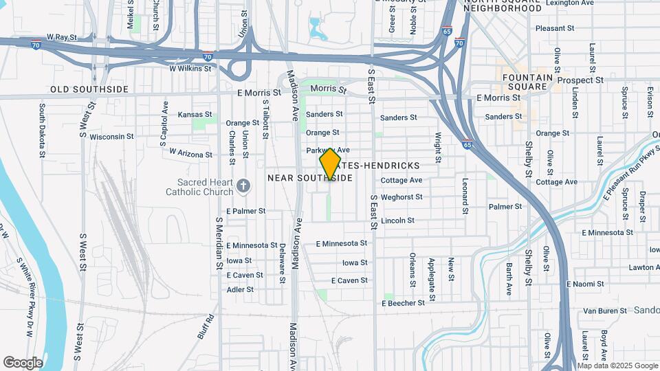 1425 S Alabama St Map and Location Details