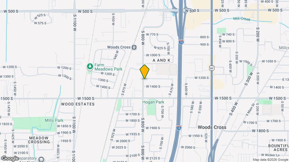 1305 S 800 W Map and Location Details