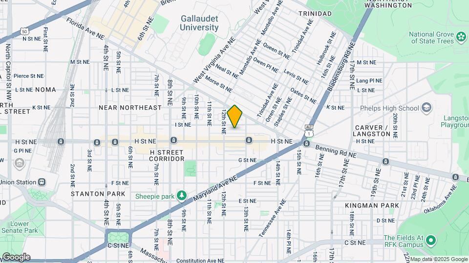 1222 Wylie St NE Map and Location Details