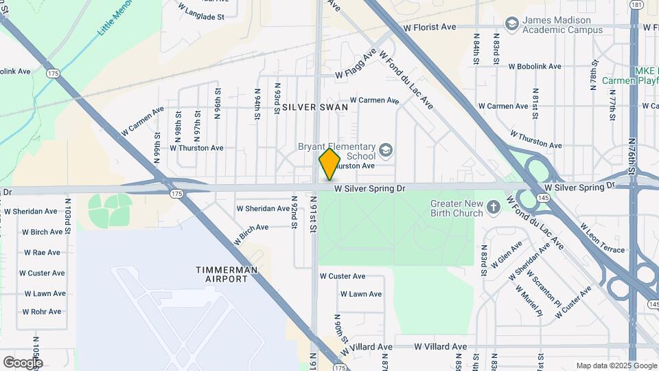 9334 W Silver Spring Dr Map and Location Details