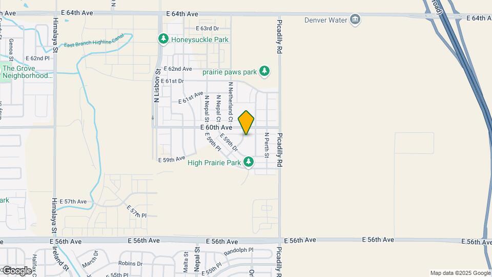 5968 N Odessa St Map and Location Details