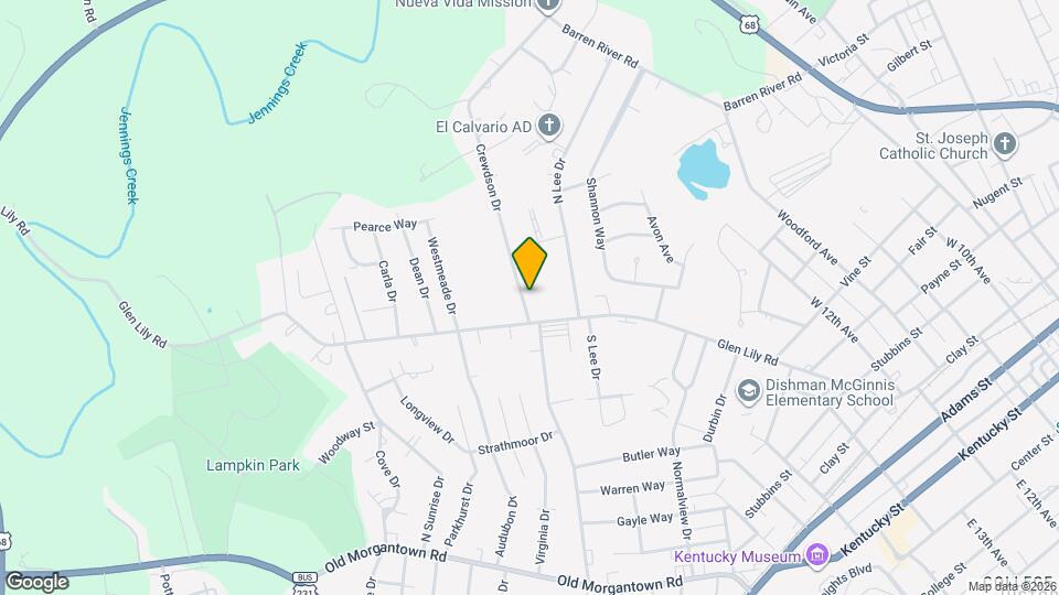 1244 Crewdson Dr Mapa y Detalles de la Ubicación