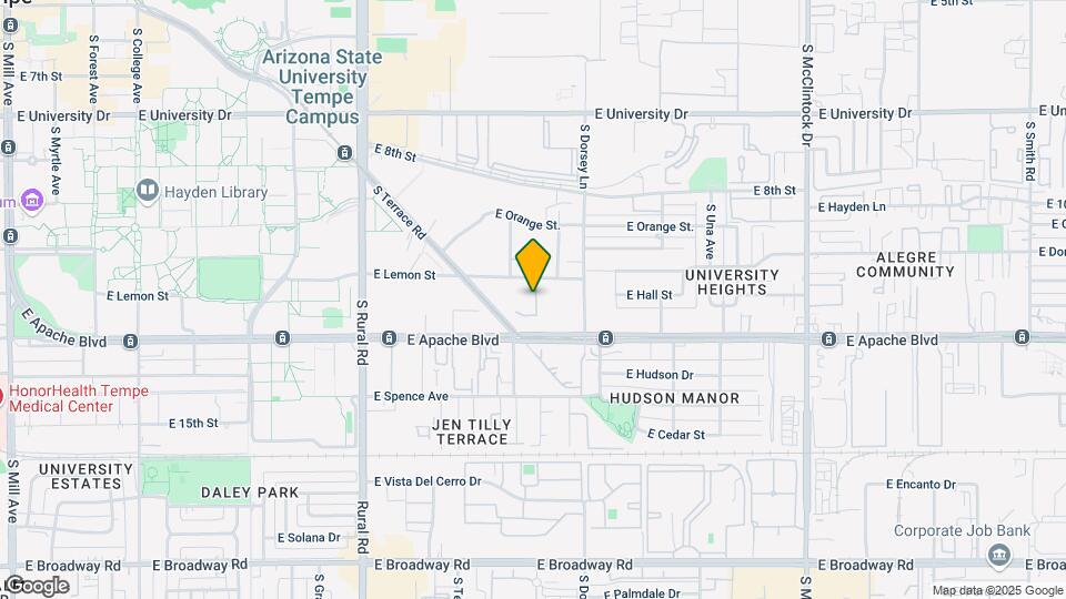 1215 E Lemon St Mapa y Detalles de la Ubicación