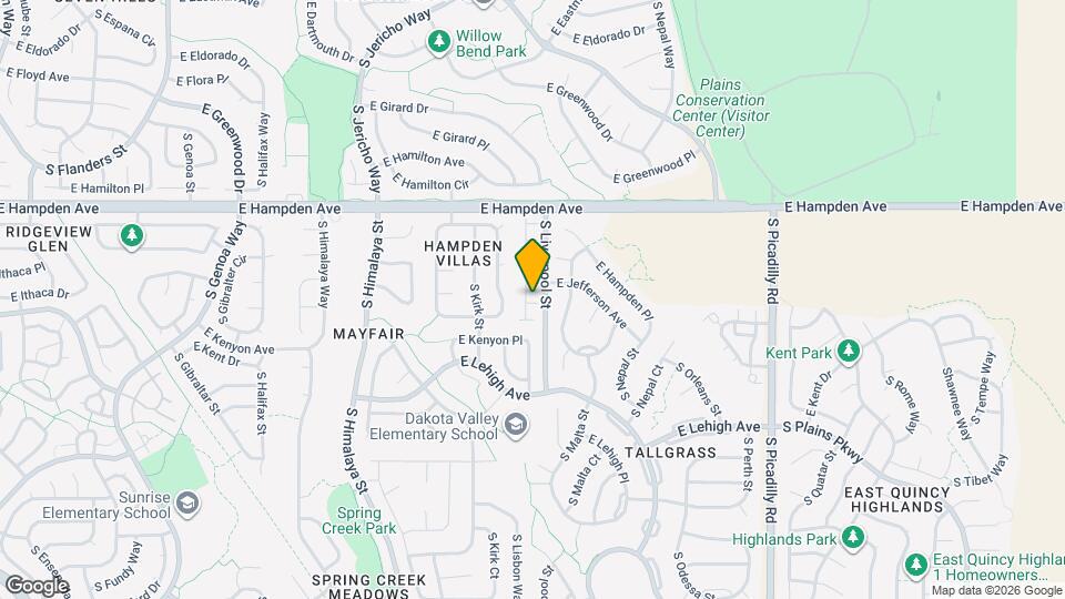 3650 S Lisbon Ct Map and Location Details