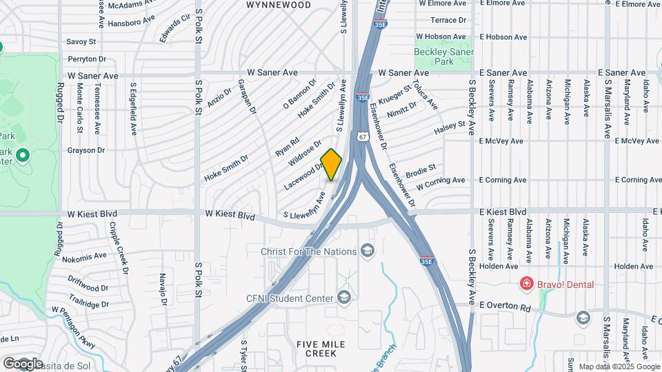 3130 S Llewellyn Ave Map and Location Details