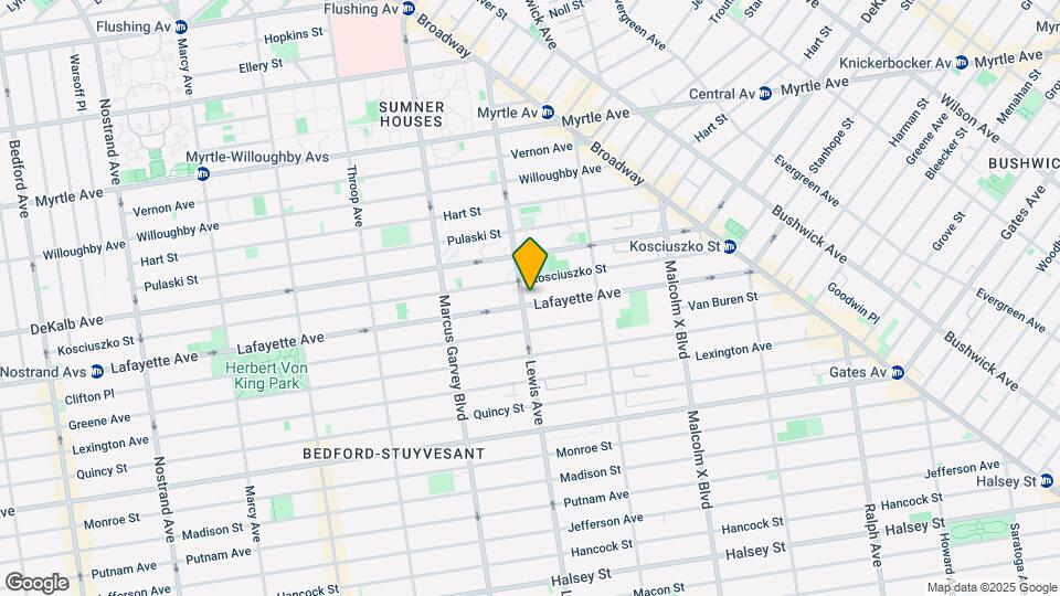 899 Lafayette Ave Map and Location Details